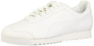 PUMA Men's Roma Sneaker, White/Light Gray, 6 UK