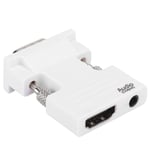 T opiky HDMI to VGA Adapter, Mini 1080P HDMI Digital-to-Analog Video Converter Cable 3.5mm Audio Output for Computer/DVD/Digital Set-Top Box/Digital Camera/Tablet/Multimedia Player(White)