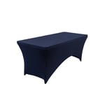 Home City (navy blue) spandex lycra stretch cover tablecloth for 4ft foot table Not/Specified
