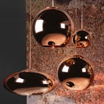 Copper Round 45 taklampa koppar