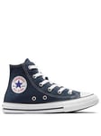 Converse Kids Unisex Hi Top Trainer - Navy, Navy, Size 11.5 Younger