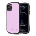 iFace First Class"Macarons" Series iPhone 12 Pro/iPhone 12 (6.1") Cell Phone Case – Cute Dual Layer [TPU and Polycarbonate] Hybrid Shockproof Protective Cover [Drop Tested] - Pearl Purple
