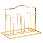 ColiCor Mug Holder Organizer Glass Dryer Drying Rack for Bottles, Baby Bottles, Cups, Wine Glass and Accessories,Golden