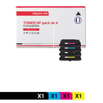 NOPAN-INK - x4 Toners - CF360X + CF361X + CF363X + CF362X (Noir + Cyan + Magenta + Jaune) - Compatible pour HP Color LaserJet Enterprise M552dn HP Color LaserJet Enterprise M553dn HP Color LaserJet