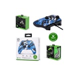 Pack Manette XBOX ONE-S-X-PC CAMOUFLAGE BLEU EDITION Officielle + Casque Gamer PRO H3 SPIRIT OF GAMER XBOX ONE/S/X/PC