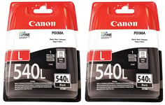 2x Canon PG540L Black Ink Cartridges For PIXMA MX395 Printer - Replaces PG540XL