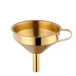 Stainless Steel Funnel with Removable Strainer, Buyer Star Filter Funnel for Transferring of Liquid, Dry Ingredients Powder, Gold