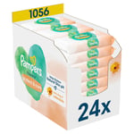 Pampers Harmonie Aqua Calendula våtservetter, 1 056 våtservetter (24 x 44 st)