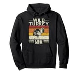 Best Turkey Mom Women - Vintage Wild Turkey Pullover Hoodie