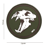 101 INC PVC Patch - Sabertooth Tiger (Färg: Grön)