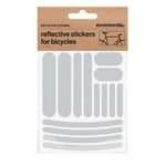Bookman Urban Visibility Reflective Bicycle Stickers Strips White 1 st