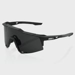 100% Speedcraft Glasses - Smoke Lens Soft Tact Black / Black/Smoke
