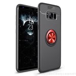 Samsung Galaxy S8 - Skal med Ringhållare Svart/Röd
