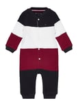 Baby Colorblock Coverall Outerwear Fleece Outerwear Fleece Coveralls Multi/patterned Tommy Hilfiger