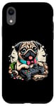 Coque pour iPhone XR Jeu vidéo amusant pour chien carlin