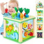 Jojoin - Cube D'Activité Jouet Montessori Bebe 1 an et de DéVeloppement Enfant 1 2 ans - Jeux Educatif Table - Cadeau Bebe 1 an 18 Mois GarçOns