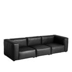 HAY - Mags Soft 3 Seater Combination 1 - Black Stitching - Cat.6 - Sense Black - Soffor