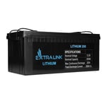 Extralink LiFePO4 200AH | Batteri | 12.8V, BMS