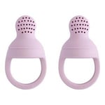 Mushie Silikone Fresh Food Feeder (Soft Lilac) - 2 st