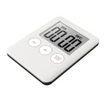 Tunn kökstimer Timer Stor Skärm Digital magnetisk nedräkning - Vit