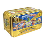 SUPERTHINGS Series 2 Gold Tin – It contains all the special figures from Series 2, including the ultra-rare (Professor K), the 2 gold leaders, the 6 silver captains and the 2 gold hideouts
