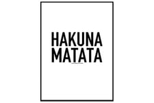 Wallstars Poster Hakuna Matata - Finnes i flere størrelser