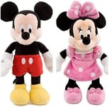 Disney store MINNIE MOUSE and MICKEY MOUSE Mini Bean Bag Soft Toy Set 20cm