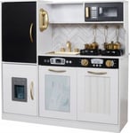 Jokomisiada Large Wooden Kitchen For Children, Fridge, Orkaitė, Ice Maker, Sink Za5269