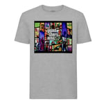 T-Shirt Homme Col Rond Gta 5 Mosaique Jeux Video