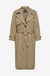 Only Carmakoma - Trenchcoat carChloe Trenchcoat Single B. Otw - Brun