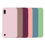 QC-EMART 6 Pack Cases for Samsung A10, for Samsung Galaxy A10 Silicone Phone Case Matte Finish Soft TPU Ultra Slim Shockproof Protective Bumper Cover Sleeves Rainbow Pastel Colour Series