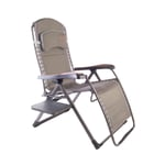 Quest Naples Pro Relax XL Chair with Side Table Patio Garden Motorhome