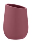 WENKO Badi toothbrush mug, toothbrush cup made of ceramic with matt surface, toothbrush cup for storing toothbrush and toothpaste, perfect for bathroom & guest WC, Ø 8 x 11 cm, dusky pink