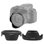Yunir Camera Lens Hood, LH-DC90 Lens Mount Hood Shade Replacement, for Canon PowerShot SX60 SX70SH lens, for Backlight Photography