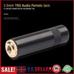 3.5mm Audio Female Jack 3 Pole Stereo Socket Gold Plated Earphone Wire Connector