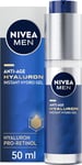 NIVEA MEN Anti-Age Hyaluron Face Moisturising Gel (50Ml), Men'S Moisturiser with