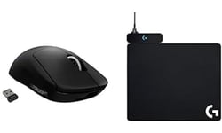 Logitech G PRO X SUPERLIGHT Wireless Gaming Mouse + Logitech G POWERPLAY Wireless Charging Mouse Pad