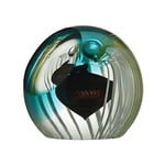 Caithness Glass Piece Crystal Protector Abstract Paperweight, Black/ Blue/ Clear