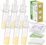 Haakaa Colostrum Collector Kit Breast Milk with Cotton Cloth Wipe...
