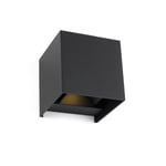Vegglampe Design Cube Black