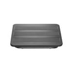 Manhattan Foot Rest, Under-Desk Comfort and Productivity Enhancer, Tilts 300 x 380mm, Rubberised Surface, Black, Lifetime Warranty - fotstöd - svart