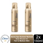 Dove Derma Spa Self Tan Body Mousse Summer Revived for Fair to Medium Skin 150ml