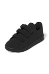 adidas Advantage Court Lifestyle Hook-and-Loop Shoes Sneaker, Core Black/Grey Six, Numeric_35 EU