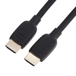 Amazon Basics HDMI Cable, 48Gbps High-Speed, 8K@60Hz, 4K@120Hz, Gold-Plated Plugs, Ethernet Ready, 1.8 m, Black