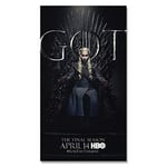 Li han shop Canvas Printing Game Of Thrones Season Drama Poster Role Posters And Prints 2019 Tv Game Wall Art For Bedroom Home Decor Gt536 40X50Cm Without Frame