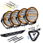 Extraljus Strands Siberia Night Ranger 9 - Rund / 23 cm / 170W, 4 st - Komplett paket
