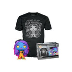 Funko POP! & Tee: Corpse Bride - Emily - Blacklight - Small - (S) - Warner Bros - T-Shirt - Clothes With Collectable Vinyl Figure - Gift Idea - Toys and Short Sleeve Top for Adults Unisex Men