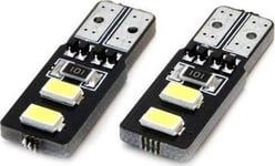 Amio Canbus Led-Lampor 4Smd 5730 T10 (W5w) Vit
