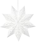 Hängande Stor Vit Pappersstjärna 50 cm - Juldekoration