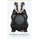 The Konjac Sponge Company Woodland Badger Pure Konjac Mini Pore Refiner – Bamboo Charcoal 12 g